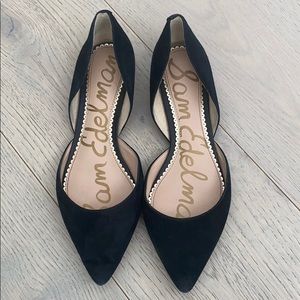 Black Sam Edelman Pointed Flats
